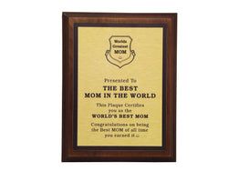 Mom Decor – Best Mom Plaque V2