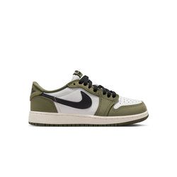 Air Jordan 1 GS Retro Low 'Medium Olive and Summit White