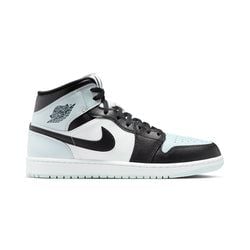 Air Jordan 1 Mid 'BLACK/SQUADRON BLUE-AURA-WHITE
