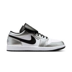 Air Jordan 1 Low SE 'WHITE/BLACK-WHITE/METALLIC SILVER