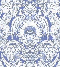 Color – White on Hyacinth Blue
