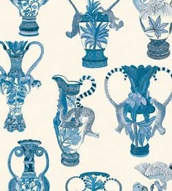 Color – China Blue on Pale Cream