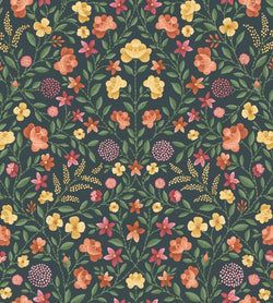 Marigold & Tangerine & Red on Charcoal