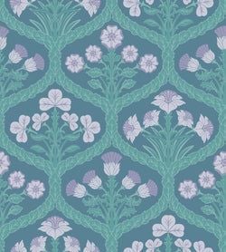 Lilac & Teal on Denim