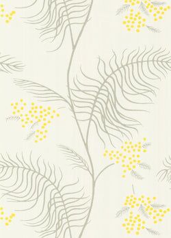 Color – Canary Yellow & Soft Olive on Parchment