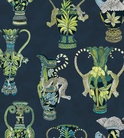Multi Greens & Blues on Ink