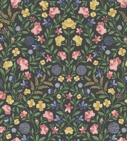 Color – Yellow, Rose & Hyacinth Blue on Charcoal