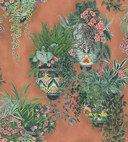 Color – Rose & Spring Greens on Terracotta