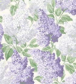 Lilac & Heath Grey on White