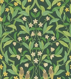 Yellow & Leaf Green on Dark Forest Green