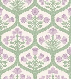 Color – Mulberry & Olive Green on Parchment
