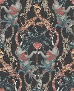 Color – Ruby & Print Room Blue on Charcoal