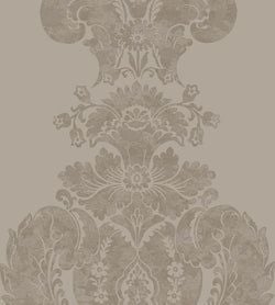 Metallic Gilver on Dark Taupe