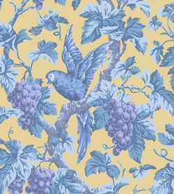 Color – Hyacinth, Lilac & China Blue on Ochre