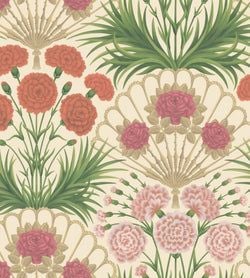 Color – Fuchsia, Rouge & Metallic Gold on Cream