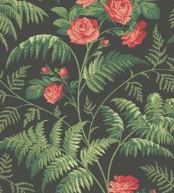 Color – Red & Leaf Green on Charcoal