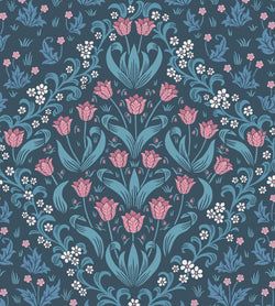 Color – Fuchsia & Cerulean Blue on Midnight