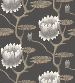 Color – White & Metallic Gilver on Charcoal