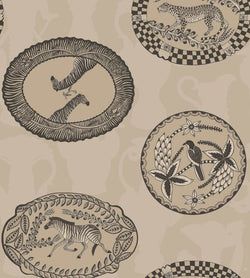 Color – Metallic Gilver & Charcoal on Linen
