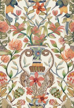 Color – Olive Green & Tangerine on White