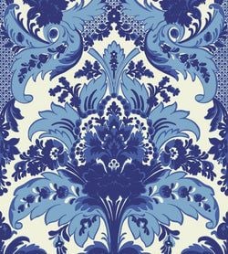 Color – Multi Blue on White
