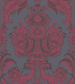 Color – Ruby & Charcoal on Slate Grey