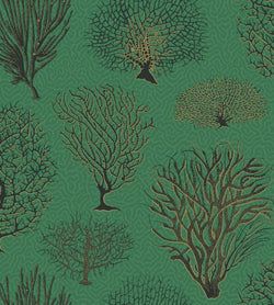 Color – Charcoal & Metallic Gold on Emerald