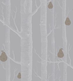 Color – Metallic Silver & Metallic Bronze on Lilac Grey