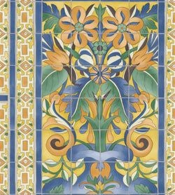 Color – Marigold & Hyacinth on Canary Yellow