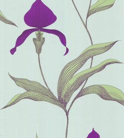 Color – Purple & Leaf Green on Seafoam