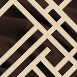 Color – brown geometric print