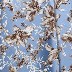 Color – light blue with print
