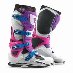Purple/White/Rhodamine Boots