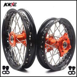 Color Combo – Orange Hub, Black Rim, Silver Nipple, Silve Spoke
