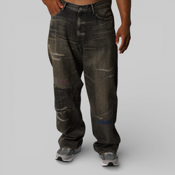 Savage Denim DP Wide Pant - Black