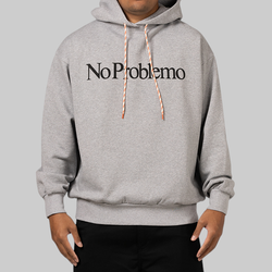 No Problemo Hoodie - Grey Marl