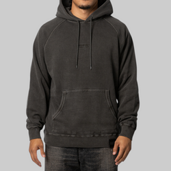 Pigment Dyed Sweat Hoodie - Black