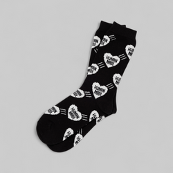 Heart Socks - Black