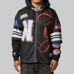 Headcrack Champs Jersey Zip Hoodie - Black