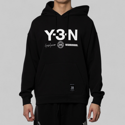 X Neighborhood Graphic Hoodie - Black