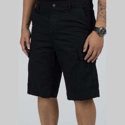 Regular Cargo Short - Black Rinsed