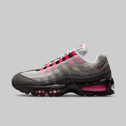 靴 AirMax95 Big Bubble \"MediumAsh/SolarRed\" Air Max 95 'Medium Ash and Solar Red' (IM7410-001) release