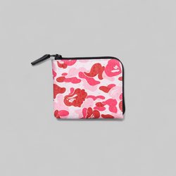 ABC Camo Mini Zipped Wallet - Pink