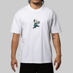 Man With Dot T-Shirt - White