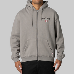 Cities Zip Thru Hoodie - Stone