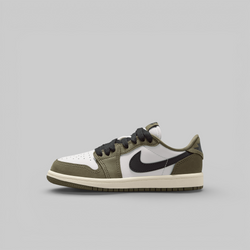 Air Jordan 1 Retro Low OG (Pre School) - Medium Olive