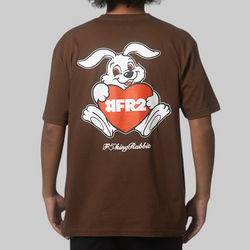 Heart Rabbit T-Shirt - Brown