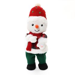 Snowman animated singing battery-powered plush toy, 16