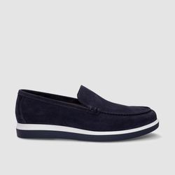 Navy Blue Suede