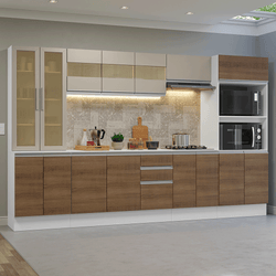 Blanco/Marrón/Crema